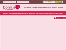 Tablet Screenshot of domusvidomicile.com